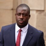 Footballer Benjamin Mendy arrives at Chester Crown Court for his trial following allegations of rape and sexual assault Beesreign Media