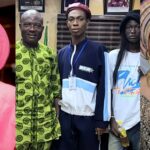 James Brown pays a courtesy visit to Bobrisky at Kirikiri Beesreign Media