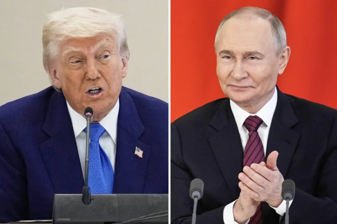 Putin and Trump side-by-side
